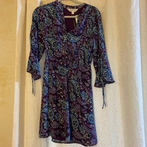 Magnolia Grace Linette Tie Sleeve Detail Dress